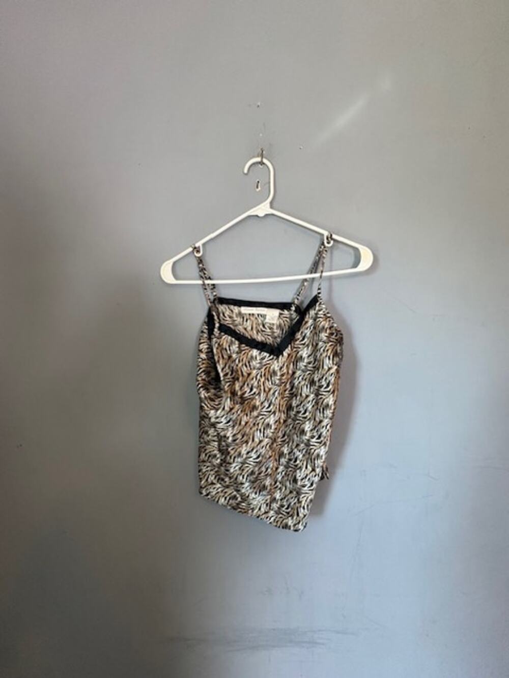 Intimate Essentials Women’s Brown Black Animal Print 2‑Piece Sleepwear Set